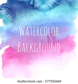 Abstract picturesque grunge background. Watercolor trendy hand drawn artistic brushstroke illustration