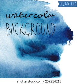 The abstract picturesque vector  background for your text drawn with a water color. 