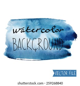 The abstract picturesque vector  background for your text drawn with a water color.
