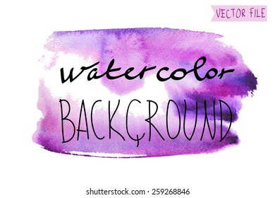 The abstract picturesque vector  background for your text drawn with a water color.