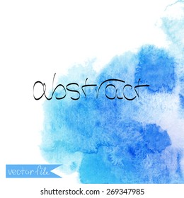 The abstract picturesque vector  background for your text drawn with a watercolor.Album " Vector abstract Watercolor backgrounds".Album "Red, pink and orange spots"Watercolor hand drawn background