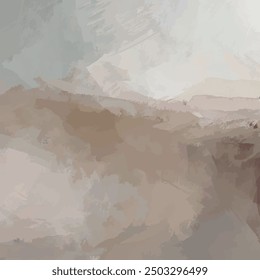 abstract piece of harmonious blend of earthy browns and soft whites left reflection and contemplation