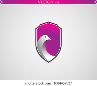 Abstract Pigeon Logo. Vector Art