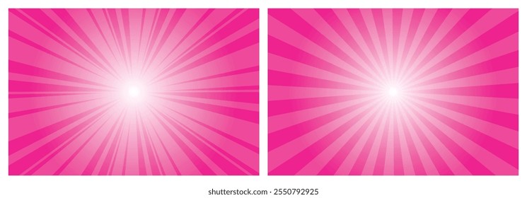 Abstract Pigment Magenta Sunburst background. Editable Sunburst background, Sunburst, Sunbeam