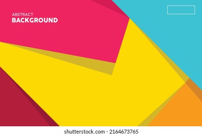 Abstract pile of colored origami paper with background. World Population day concept. Vector Illustration.