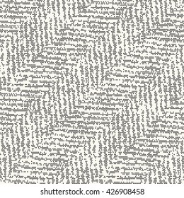 Abstract pin dot distressed herringbone motif. Seamless pattern.