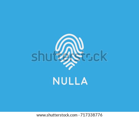Abstract pin logo design. Location creative symbol. Universal vector icon. Navigation map sign.