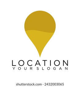 abstract pin maps location logo, illustration pin icon vector
