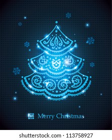 Abstract pine tree background
