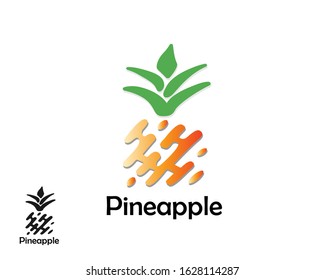 abstract pineapple art logo design inspiration