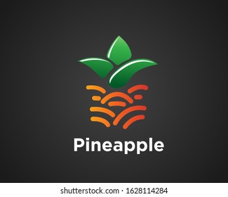 abstract pineapple logo design inspiration