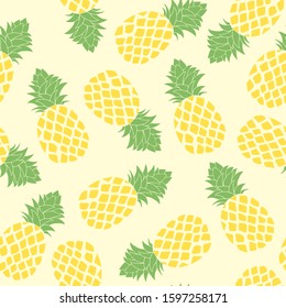 Abstract pineapple seamless pattern illustration