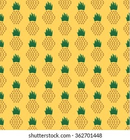 Abstract pineapple. summer pineapple fruit illustration background pattern in vector.