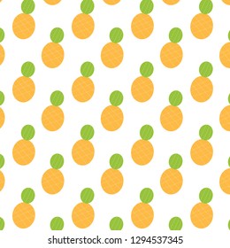Abstract pineapple vector pattern on a white background