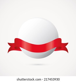 abstract ping pong ball on a white background