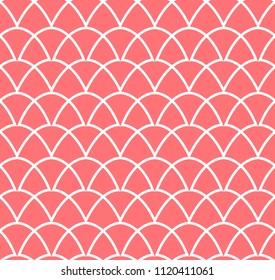 Abstract Pink Art Deco Geometric Pattern. Vector Seamless Background.