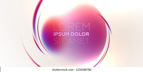 Abstract pink background with beautiful liquid fluid for cosmetics cream posters, placards and brochures. Eps10 vector illustration.