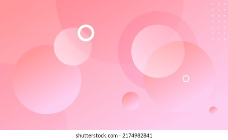 Abstract pink background with beautiful liquid. Multi color circle background. Dynamic shapes composition. can be used for banner, layout, annual report, web design. Eps10 vector