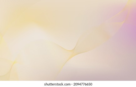 Abstract pink background in beige or ecru gradient - soft, elegant and delicate with beautiful golden lines for posters, page covers and brochures with cosmetic cream. EPS10 vector illustration.