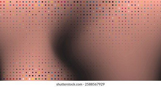 Abstract pink background with black polka dots rectangle. Polka dot pattern background abstract light modern simple