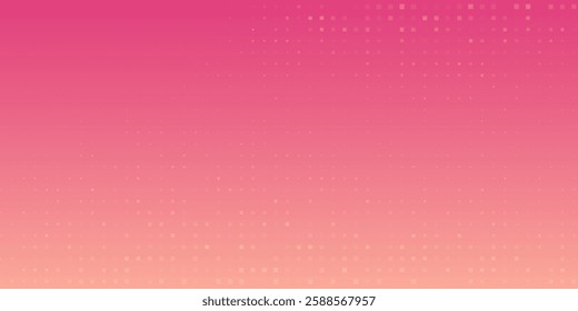 Abstract pink background with black polka dots rectangle. Polka dot pattern background