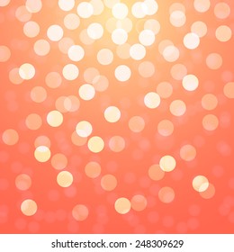 abstract pink background with bokeh and lens flare pattern (vector)