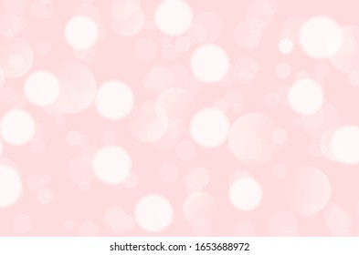 Fondo abstracto rosa con bokeh. Ilustración del vector