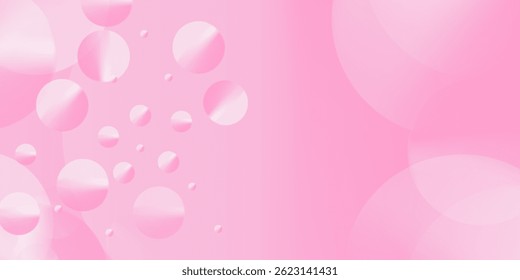 Abstract pink background with bubbles. Cool background design for posters. Eps10 vector