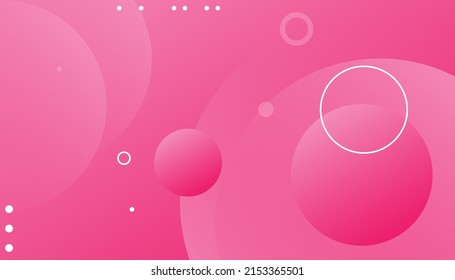 Abstract pink background. Circle shapes composition. Minimal fluid background for posters, placards, brochures, banners, web pages, headers, covers, and other. Eps10 vector background