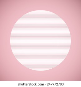 abstract pink background with circle stripe line pattern (vector)