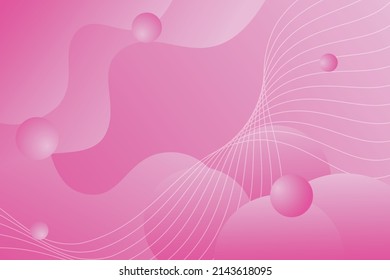 abstract pink background with circles and gradient color  for background presentation