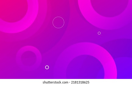 Abstract pink background with circles. Vector illustration