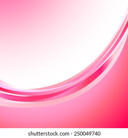 abstract pink background with curve line pattern (vector)