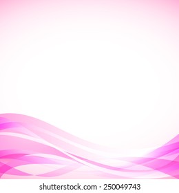 abstract pink background with curve line pattern (vector)