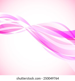 abstract pink background with curve line pattern (vector)