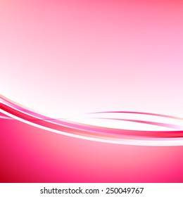 abstract pink background with curve line pattern (vector)