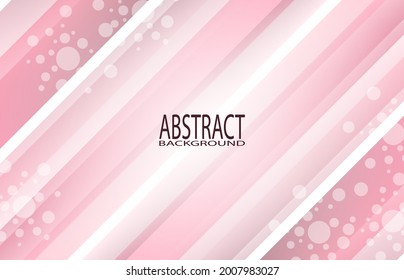 Fondo rosa abstracto con líneas diagonales y círculos de luz.