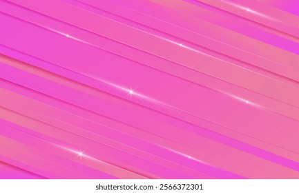 Abstract pink background with diagonal stripes. Vector illustration for your design.