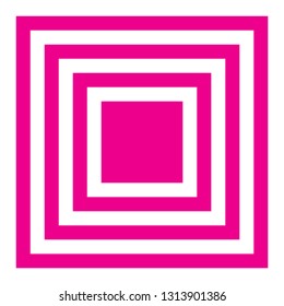 abstract pink background, double square pink and white, geometric vector illustration design