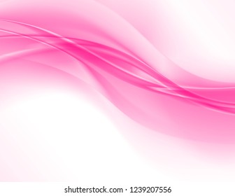 Abstract Pink Background Elegant Wavy Vector Stock Vector (Royalty Free ...