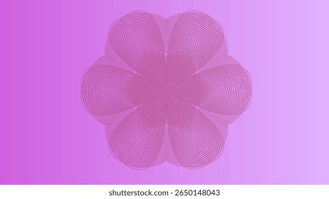 Fondo rosa abstracto con una flor