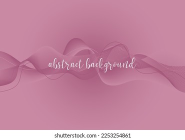 abstract pink background with fluid line