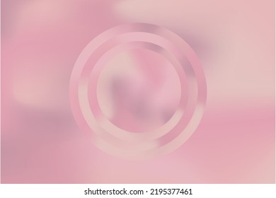 Abstract Pink Background with geometric ring shapes in center. Editable Vector Illustration. EPS 10.