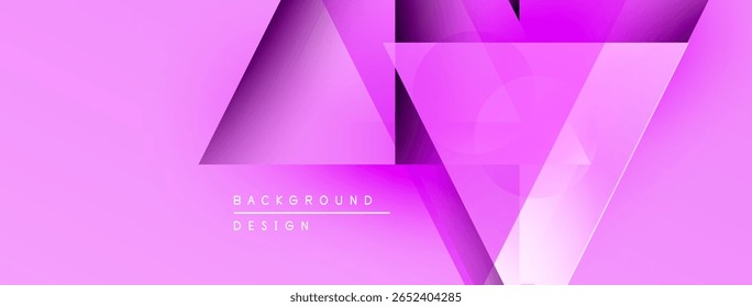 Fundo rosa abstrato. As formas geométricas se sobrepõem criando um efeito visual dinâmico. Elementos de design modernos apresentam uma estética elegante.