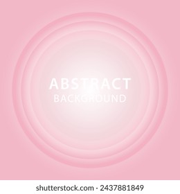 Abstract pink background with a gradient. Round pink frame for your text. Abstract horizontal vector template for banner, backdrop, card, invite.