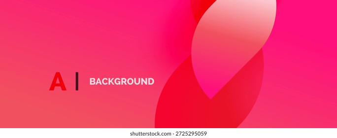 Abstractas fondo rosa. Los tonos degradados crean Formas suaves. El texto lee AI BACKGROUND en colores blanco y rojo. Elemento de diseño moderno.