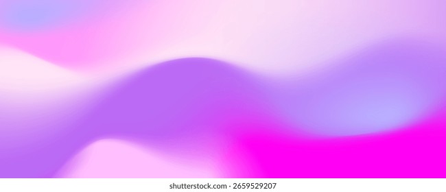Abstrakter rosafarbener Hintergrund mit Herzen und fließendem Wellendesign in violetten Tönen
