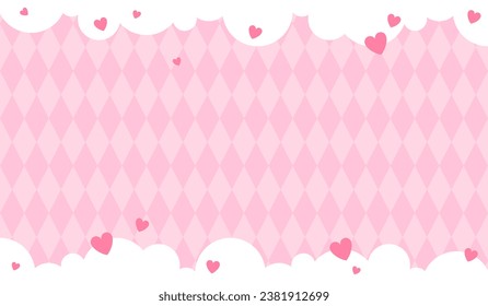 Abstract pink background with hearts. Abstract pink background with little hearts. Decoration banner themed Lol surprise doll girlish style. Invitation card template
