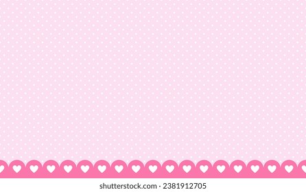 Abstract pink background with hearts. Abstract pink background with little hearts. Decoration banner themed Lol surprise doll girlish style. Invitation card template