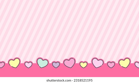 Abstract pink background with hearts vector illustration. Abstract pink background. Decoration banner themed Lol surprise doll girlish style. Invitation card template svg